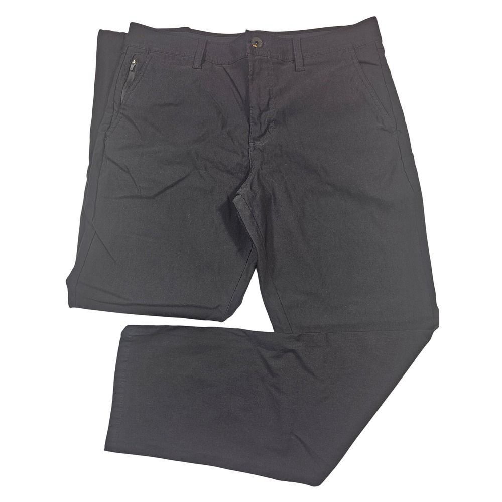 Weatherproof Vintage Mens Performance Flex Regular Taper Pants Black 34x30
